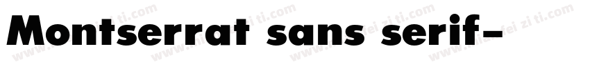 Montserrat sans serif字体转换